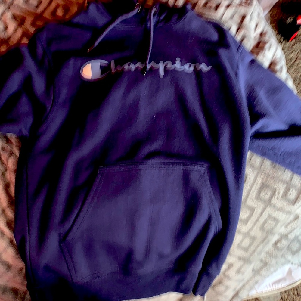 Blue champion hoodie